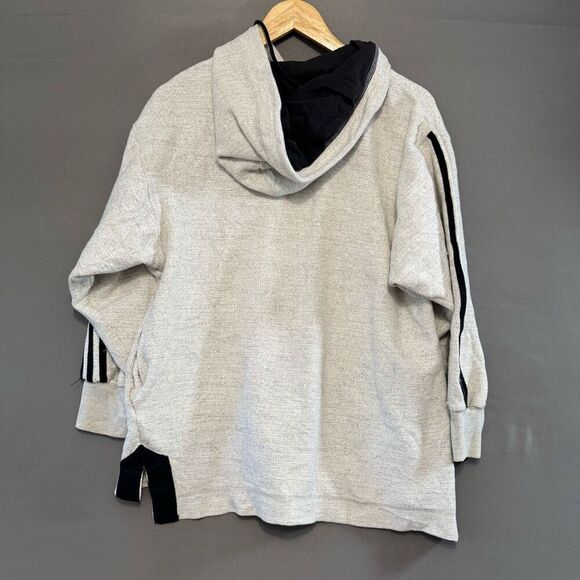 Adidas Vintage Button Up Hoodie Size Small 100% Cotton Classic Clover Logo - Picture 9 of 14